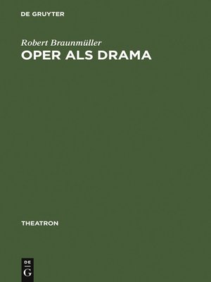 cover image of Oper als Drama
